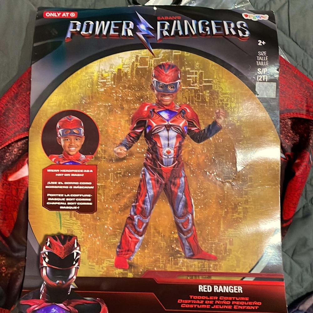 Power Ranger 2T Boys Costume